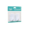 Qlux L-00735 2pcs Opak Beyaz Plastik Askı (4915) Go-53-vice/(1395)