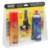 3 Parça Profesyonel Pürmüz Seti Pürmüz Torch Çakmak Başlık- Kamp Gazı 400ml- Çakmak Gazı 270 (4915) Go-53-vice/(1395)