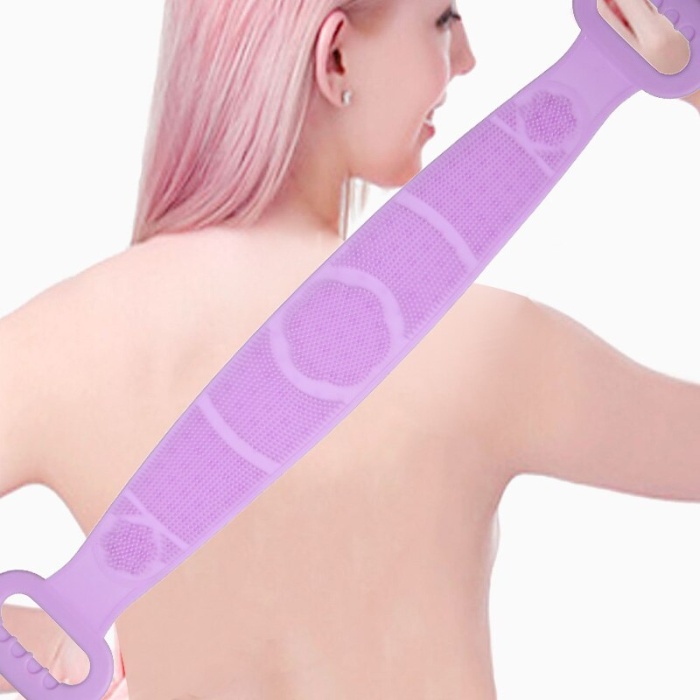 70 Cm Çift Taraflı Sırt Kesesi -silikon Duş Kesesi - Peeling Banyo Kesesi (4915) Go-53-vice/(1395)