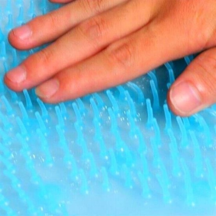 Silikon Fırçalı Banyo Masaj Matı Ve  Ayaklar İçin Topuk Masaj Paspası (4915) Go-53-vice/(1395)