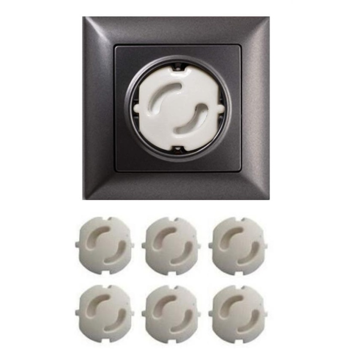 Bebek Çocuk Priz Koruma Kapağı (6 Adet) Çocuk Güvenliği, Priz Muhafazası, Priz Kapatıcı (4915) Go-53-vice/(1395)