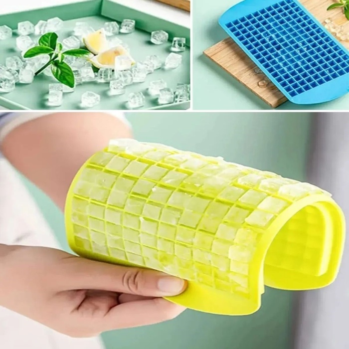 160&amp;apos;lı Mini Küp Şekilli Silikon Buzluk, Sunum Buzluk (4915) Go-53-vice/(1395)