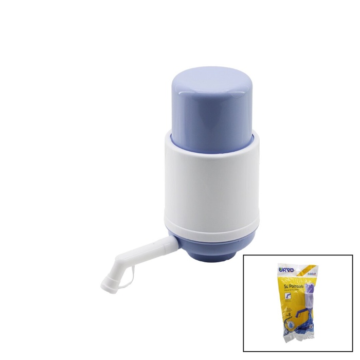 Büyük - Düz   Manuel  Damacana Su Pompası  Poşetli Ambalaj   Damlama Önleyici Kapak (4915) Go-53-vice/(1395)