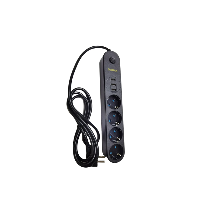 Termal Akım Korumalı Grup Priz Ve 3’lü Usb Şarj Aleti (4915) Go-53-vice/(1395)