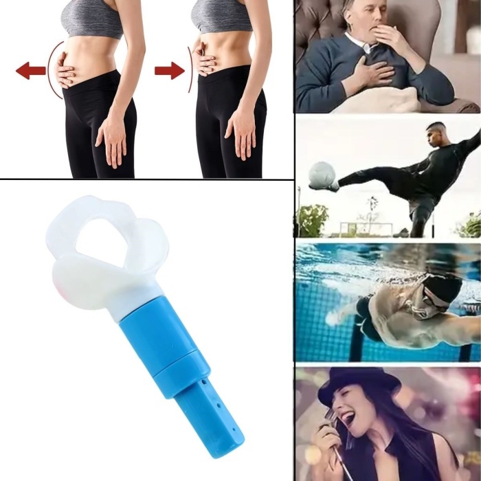 Taşınabilir Karın Kası Çalıştırıcı Solunum Egzersiz Eğitmeni Nefes Egzersiz Aparatı (4915) Go-53-vice/(1395)