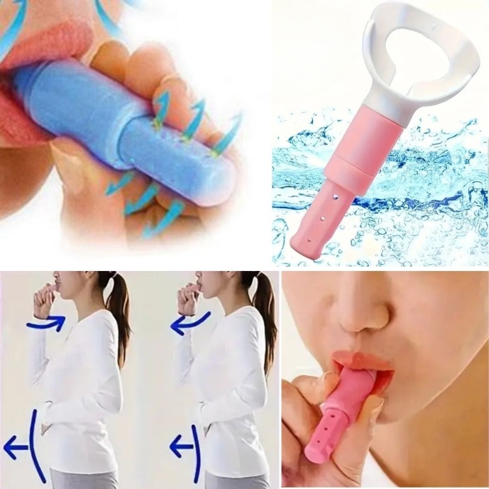 Taşınabilir Karın Kası Çalıştırıcı Solunum Egzersiz Eğitmeni Nefes Egzersiz Aparatı (4915) Go-53-vice/(1395)