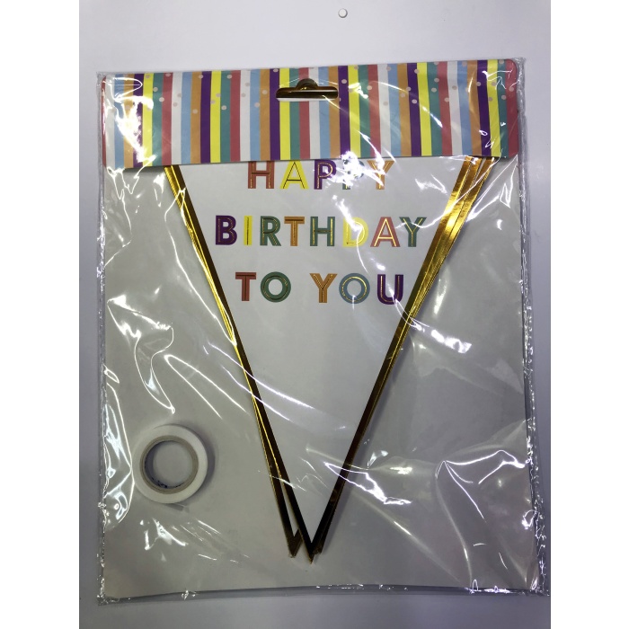 Happy Birthday To You Flama Bayrak Süs (4915) Go-53-vice/(1395)