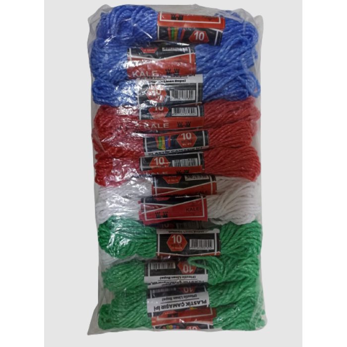 Kale Plastik Çamaşır İpi 10 Metre 24 Adet (4915) Go-53-vice/(1395)