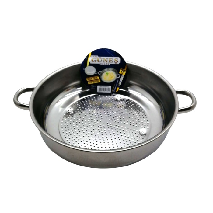 No-2 - 28cm Basık Süzek Metal Süzgeç (4915) Go-53-vice/(1395)