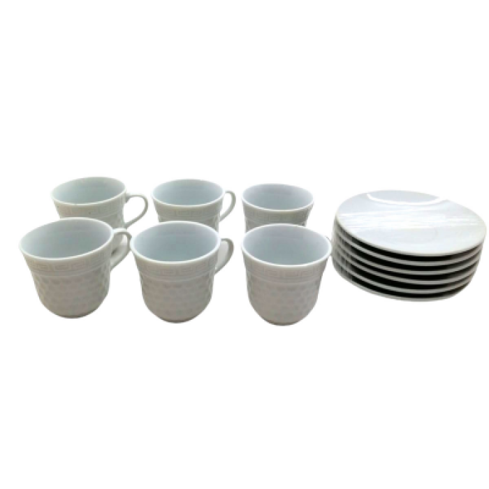 12 Parça  Porselen Kahve Fincanı (4915) Go-53-vice/(1395)