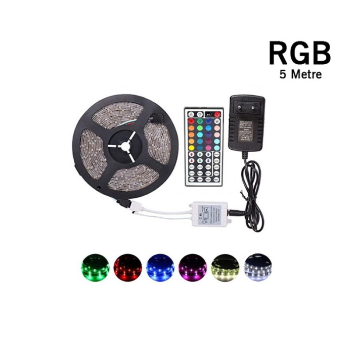 5 Metre Rgb Şerit Led Seti-iç Ve Dış Mekan Silikonlu-tak Çalıştır (4915) Go-53-vice/(1395)