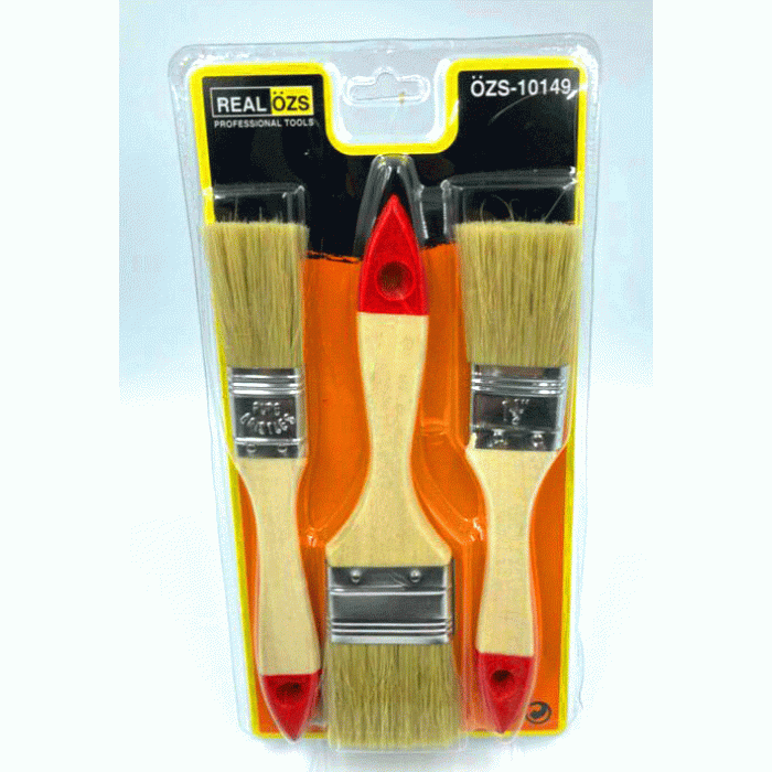 3 Parça  Boya Kestirme Fırça Seti No-1- 1.5 -2 (4915) Go-53-vice/(1395)