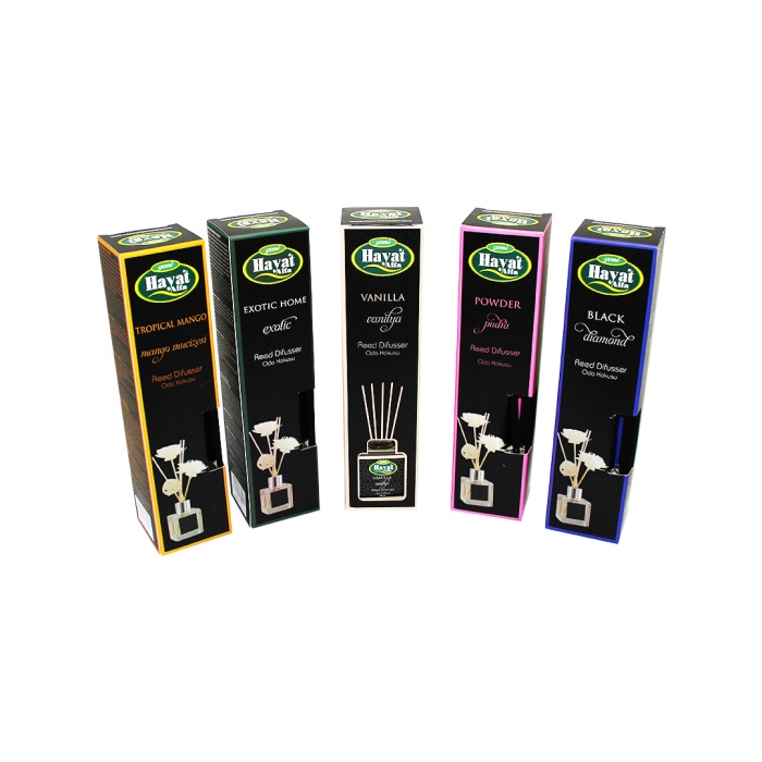 Hayat Alfa Kare 100ml Bambu Çubuklu Mix Ortam Oda Kokusu (4915) Go-53-vice/(1395)