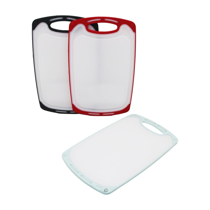 40x24cm  Büyük  Plastik  Kesim Panosu  Kaymaz Silikon Kenarlık - 10mm Kalınlık (4915) Go-53-vice/(1395)