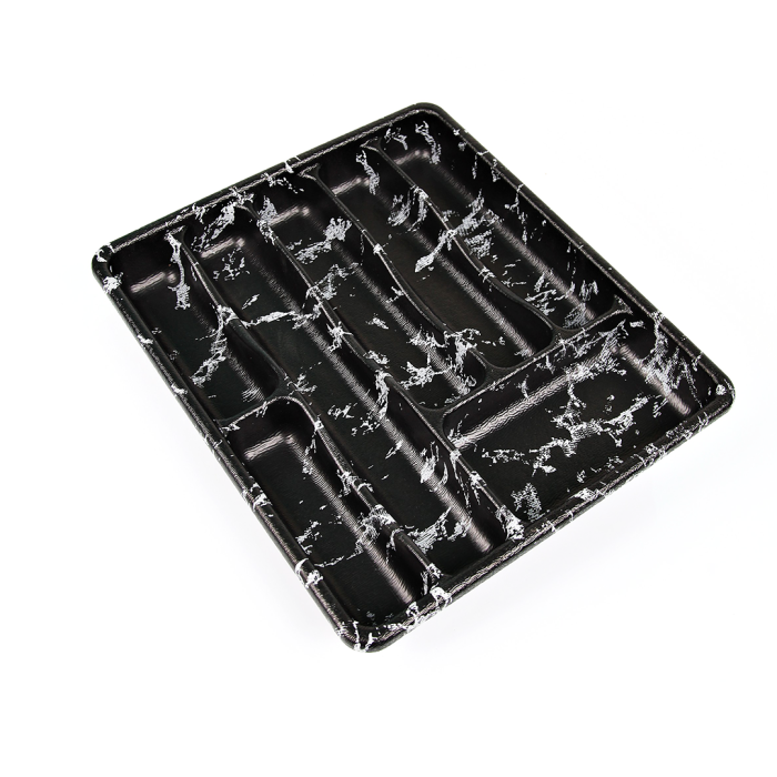 Küçük - Siyah - 7 Bölmeli Çekmece İçi Kaşıklık 36x32cm (4915) Go-53-vice/(1395)