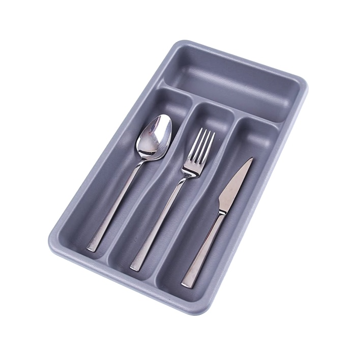 Gri - 4 Bölmeli Çekmece İçi Kaşıklık (4915) Go-53-vice/(1395)