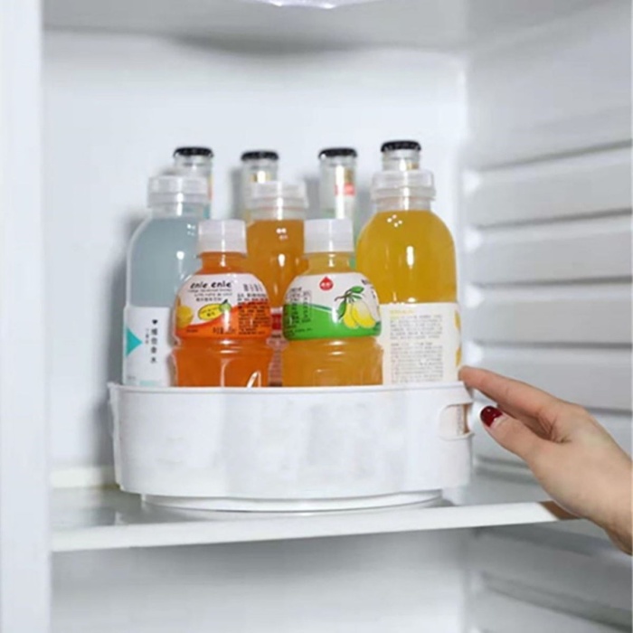 360 Derece Dönebilen Mekanizmalı Yuvarlak Tepsi Formlu Sunum Ve Servis Organizer Tablası (4915) Go-53-vice/(1395)