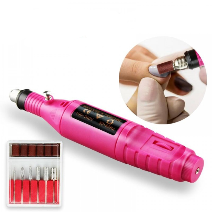 6 Uçlu Elektrikli Manikür Pedikür Seti ( 2000-300rpm Hız ) (4915) Go-53-vice/(1395)