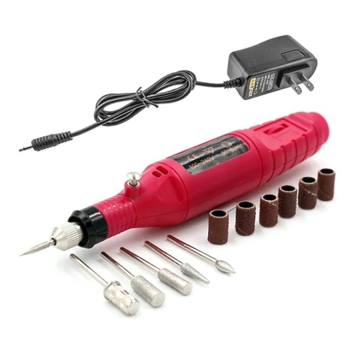 6 Uçlu Elektrikli Manikür Pedikür Seti ( 2000-300rpm Hız ) (4915) Go-53-vice/(1395)