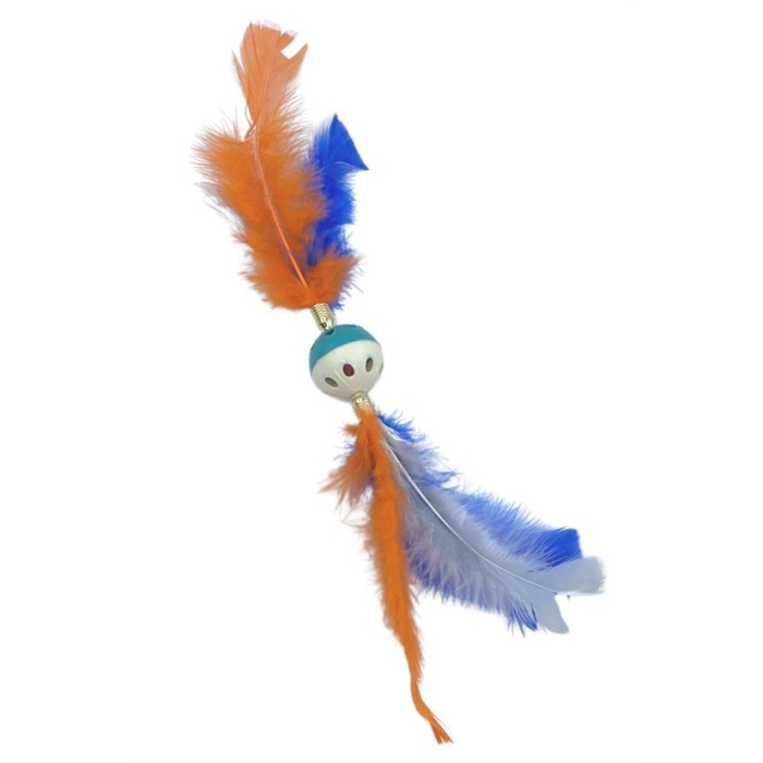 Tüylü Püsküllü kedi Oyuncağı dikkat Çekici Renkli Sevimli Evcil Hayvan Oyuncağı (4915) Go-53-vice/(1395)