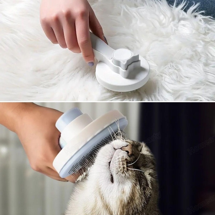 Basmalı Kedi Köpek Tüy Toparlayıcı Masaj Etkili Pet Fırçası (4915) Go-53-vice/(1395)