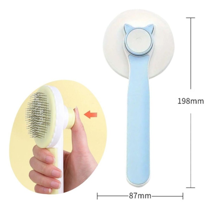 Basmalı Kedi Köpek Tüy Toparlayıcı Masaj Etkili Pet Fırçası (4915) Go-53-vice/(1395)