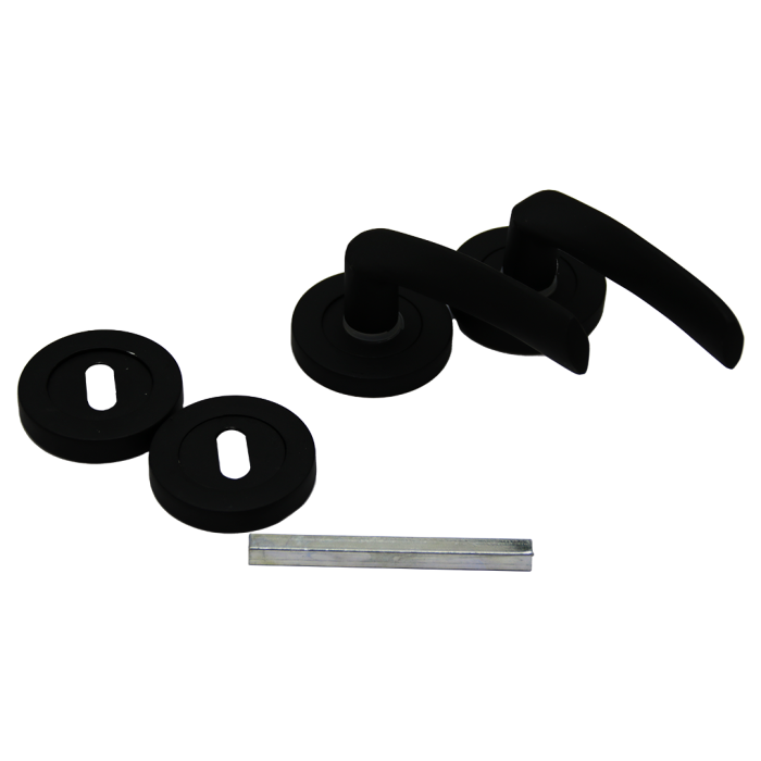 Çelikel Eriş-10 Amerikan Oda Kapı Kolu Siyah (4915) Go-53-vice/(1395)