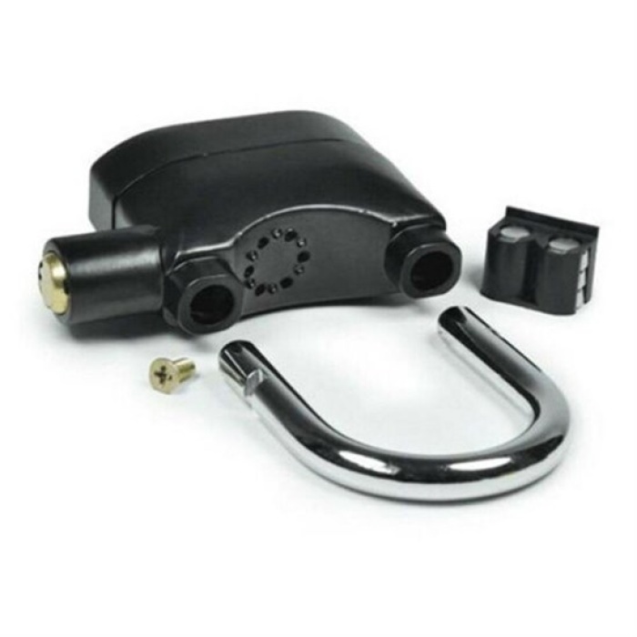 Desibel Siyah Alarmlı Çok Fonksiyonlu Ekstra Güvenlikli Kare Asma Dolap Kilidi (4915) Go-53-vice/(1395)