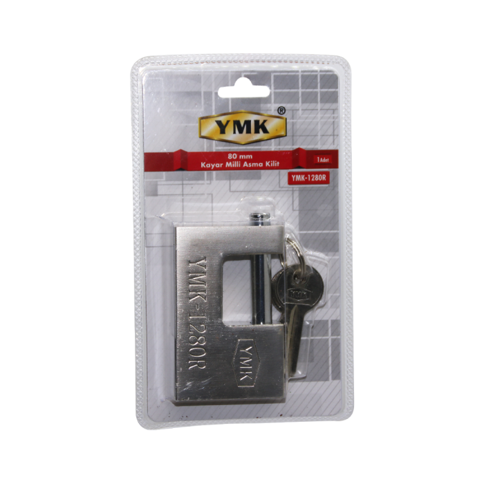 80mm Gri Kayar Milli Asma Kilit (4915) Go-53-vice/(1395)