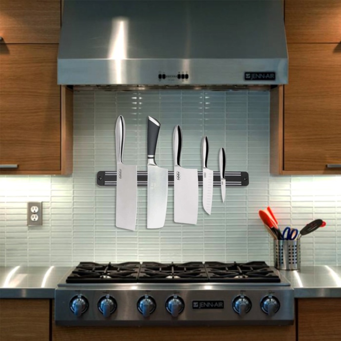 Mıknatıslı Paslanmaz Duvar Bıçak Askısı Standı 33 Cm Aparat (4915) Go-53-vice/(1395)