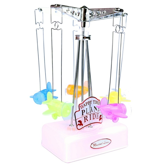 Hareketli Uçaklı Kurmalı Hediyelik Küçük Müzik Kutusu Aleti (4915) Go-53-vice/(1395)