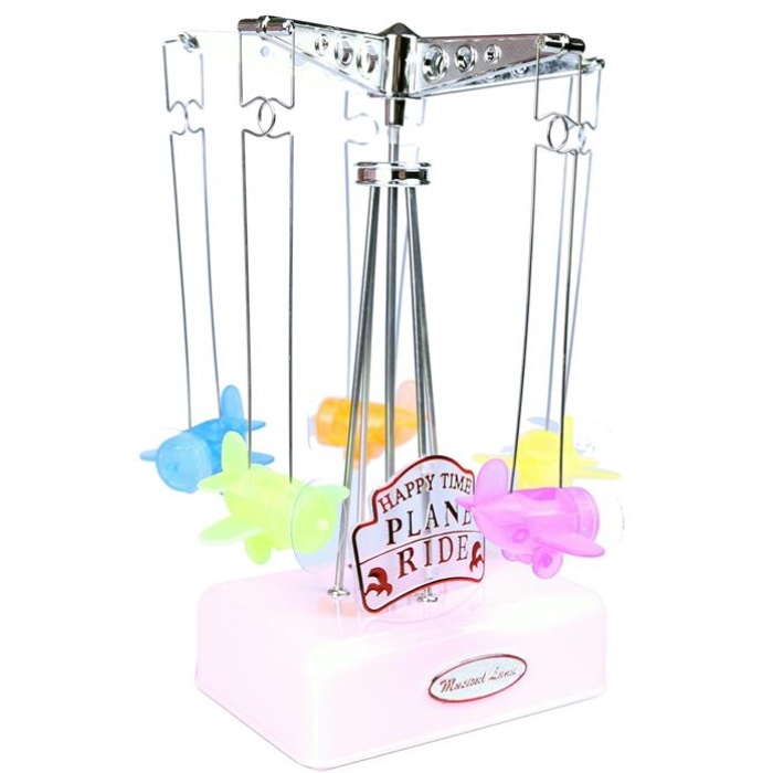 Hareketli Uçaklı Kurmalı Hediyelik Küçük Müzik Kutusu Aleti (4915) Go-53-vice/(1395)