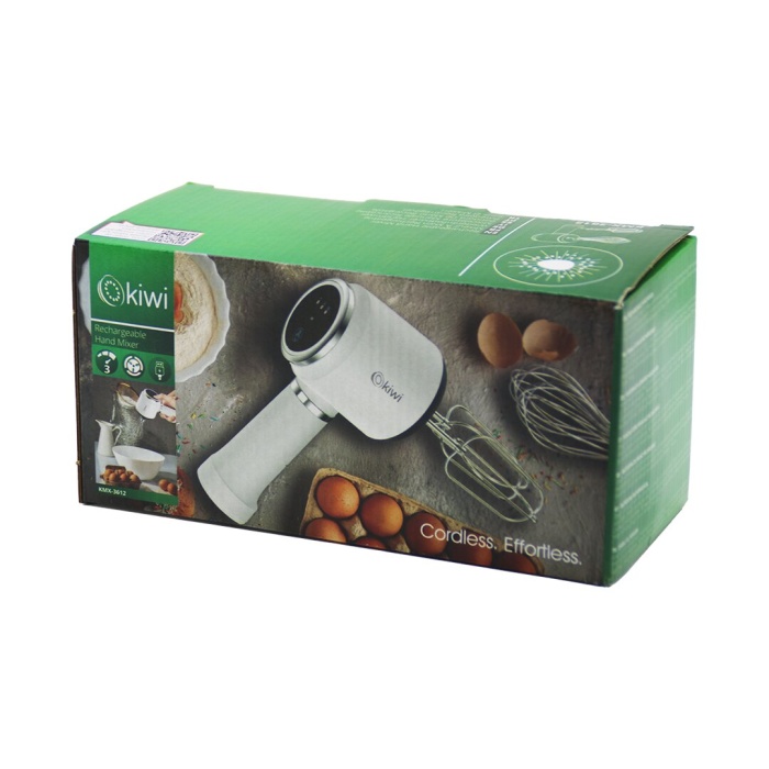 Kiwi Kmx-3612 Usb Şarjlı Mikser 2 X 2-model Çırpıcı = 4pcs 20w 3-kademe Hız=ışıklı Gösterge Li-ion Pil:1500mah (4915) Go-53-vice/(1395)