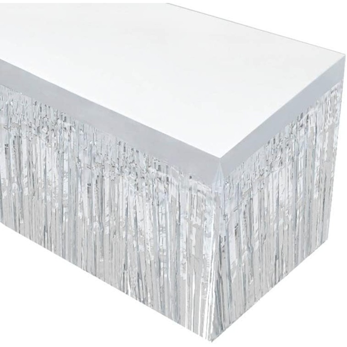 Gümüş Metalize Masa Eteği 275x75 Cm – Kendinden Yapışkanlı (4915) Go-53-vice/(1395)