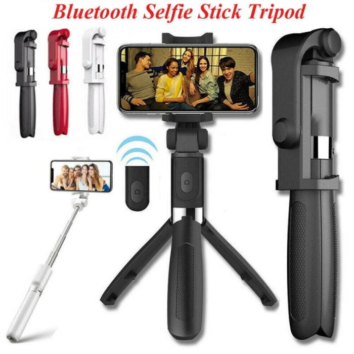 Selfie Stick L01 Bluetooth Kumandalı Selfie Çubuğu Tripod Monopod (4915) Go-53-vice/(1395)