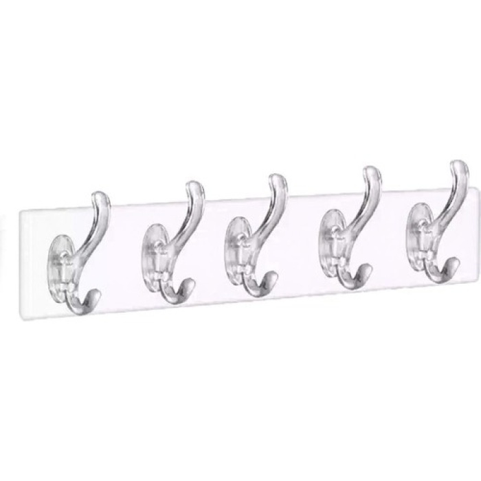 Silikon 5 Kollu Şeffaf Yapışkan Askı (4915) Go-53-vice/(1395)