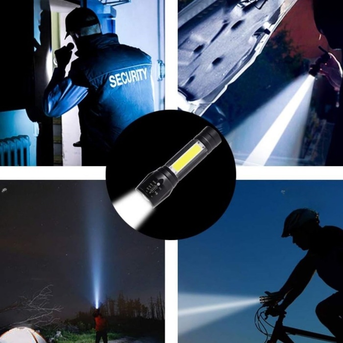 Kutulu Mini El Feneri – Taşınabilir Led Kamp Ve Acil Durum El Lambası Plastik Gövde (4915) Go-53-vice/(1395)