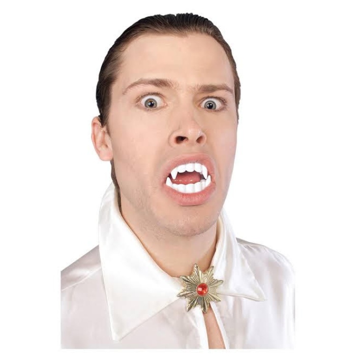 Beyaz Renk Çift Damak Takma Vampir Dişi (4915) Go-53-vice/(1395)