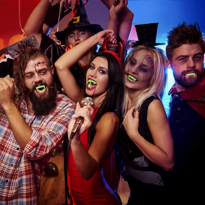 Karanlıkta Parlayan Fosforlu Çift Damak Takma Vampir Dişi (4915) Go-53-vice/(1395)