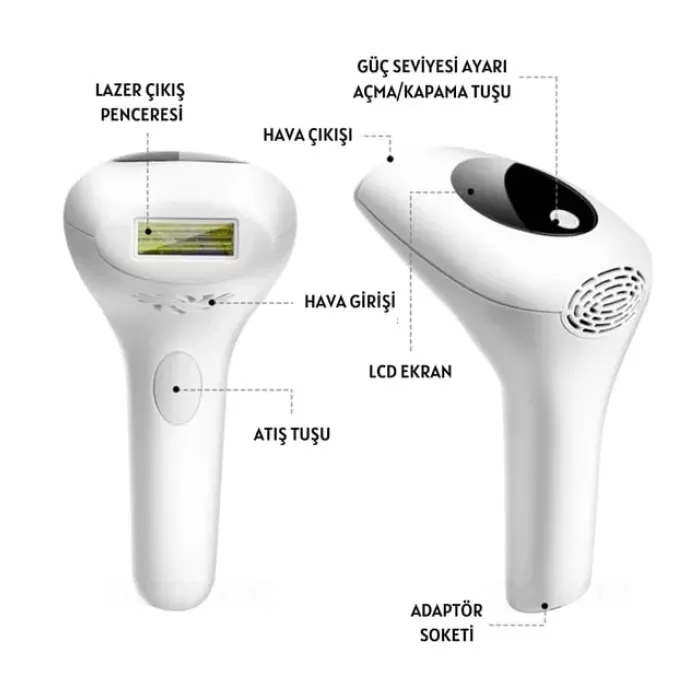 Profesyonel  Lazer Epilasyon Aleti 999.999 Atım Tüy Alma Cihazı Kadın Erkek Lazer Ipl Tüm Bölge (4915) Go-53-vice/(1395)