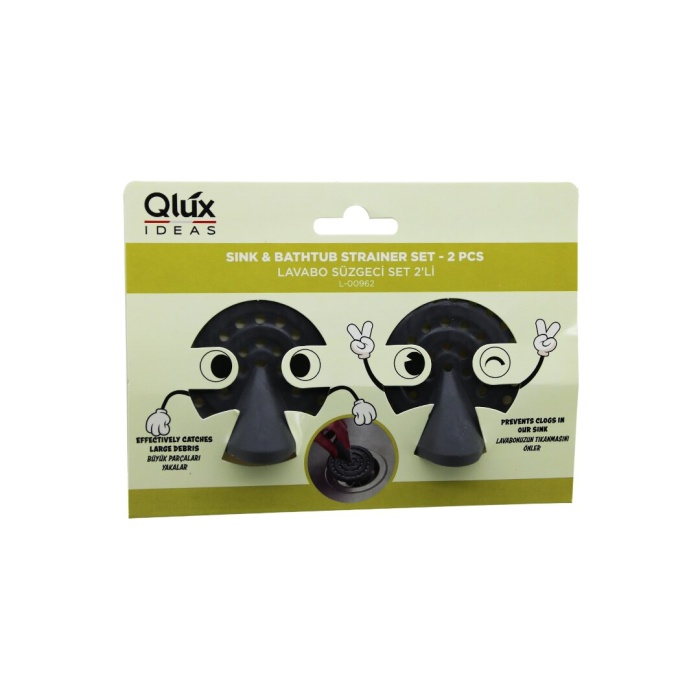 Qlux L-00962 2pcs Lavabo Süzgeç Set (4915) Go-53-vice/(1395)