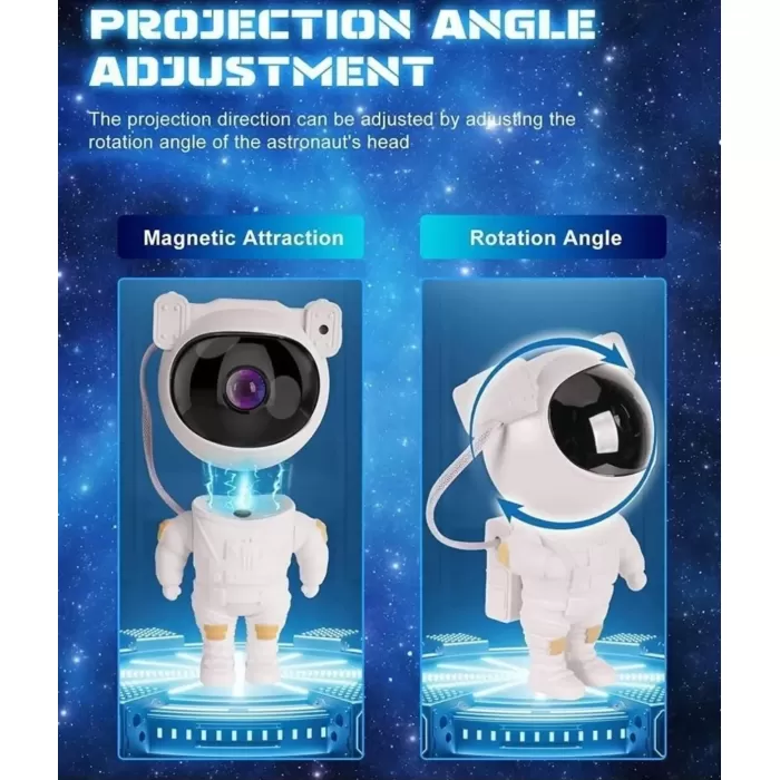 Astronot, Galaksi, Projektör, Uzaktan Kumandalı, Gece Lambası Bwr-47 (4915) Go-53-vice/(1395)