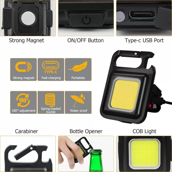 Anahtarlıklı Fener Fener Cob Led (4915) Go-53-vice/(1395)