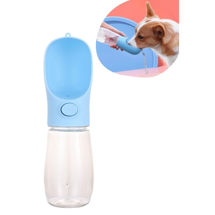 450 Ml Taşınabilir Butonlu Evcil Hayvan Suluğu (4915) Go-53-vice/(1395)