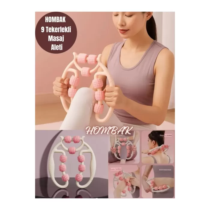 9 Tekerlekli Yoga Fitness Silindiri (roller) (4915) Go-53-vice/(1395)