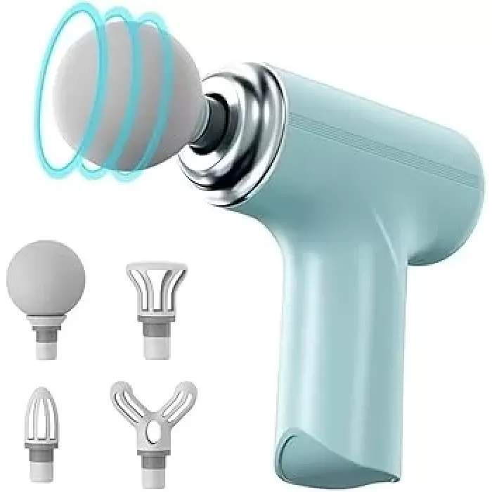 Masaj Tabancası Darbeli Titreşimli 4 Başlıklı Profesyonel Şarjlı Mini Masaj Aleti (4915) Go-53-vice/(1395)