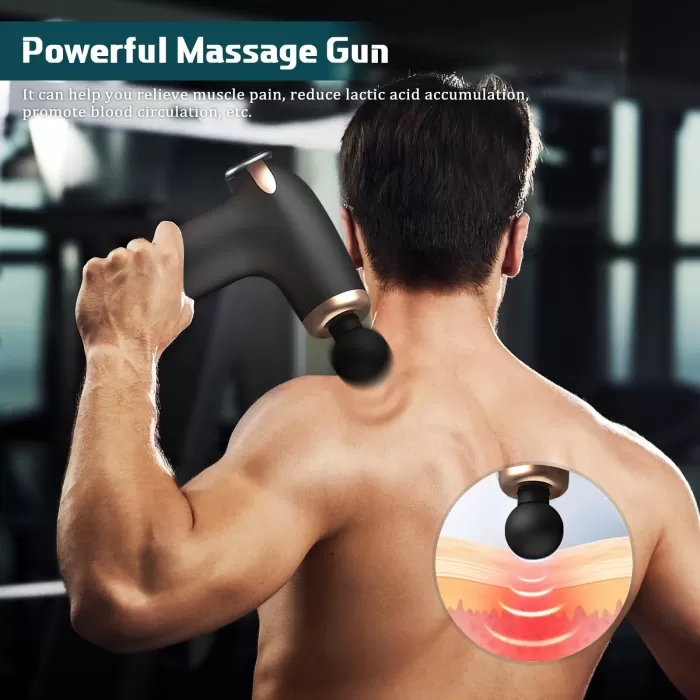 Şarj Edilebilir Küçük Yüz Tabancası Derin Doku Masaj Aleti - 6 Hız Ayarı (4915) Go-53-vice/(1395)