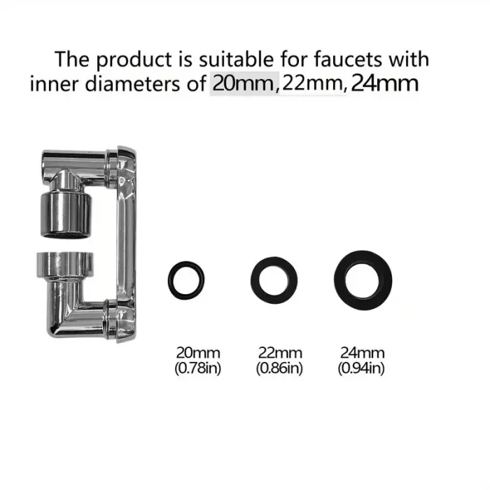 1080 Derece Dönebilen Mutfak Ve Lavabo Bataryası Akrobat Musluk Ucu (4915) Go-53-vice/(1395)