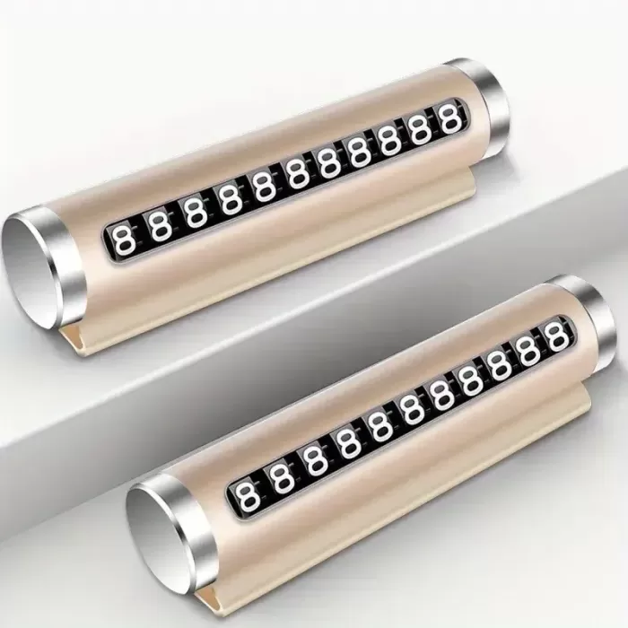 Telefon Numarası Plaka Silindiri Ayarı Renkli Metal Alüminyum Araba Geçici Park Kartı Evrensel Moda Oto Aksesuarları (4915) Go-53-vice/(1395)
