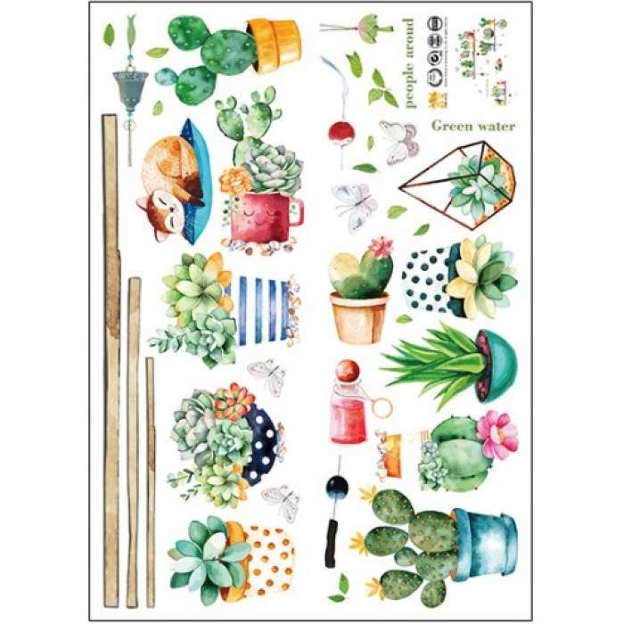 Raf Tasarımlı Karışık Dizaynlı Yapışkanlı Sticker Seti (4915) Go-53-vice/(1395)